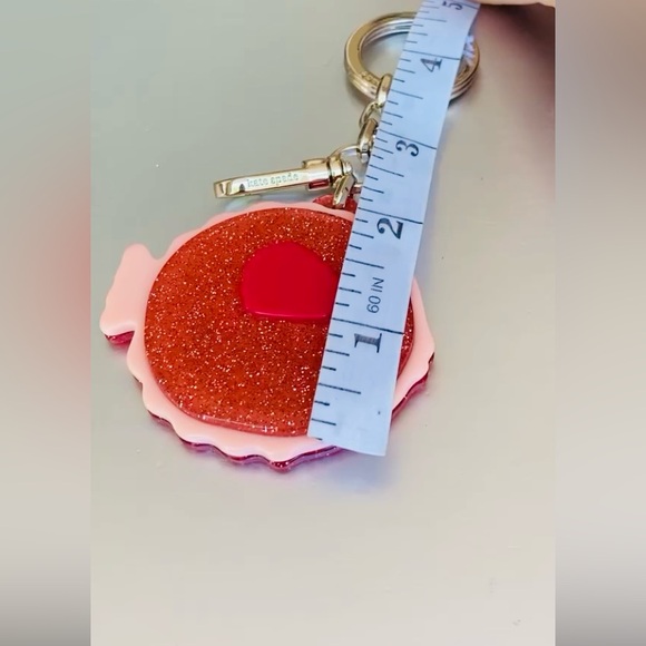 Kate Spade Puffy Fish Key Fob NWT